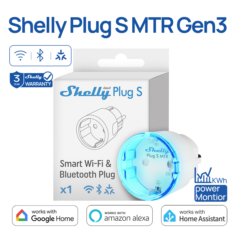 ปลั๊กอัจฉริยะ Shelly Plug S MT - Shelly Relay Module บทวิจารณ์และราคา