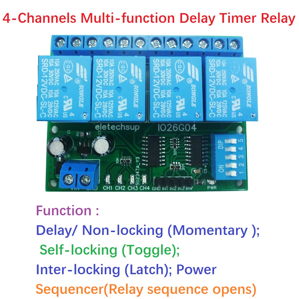 1 PCS 4ch DC 5V 12V 24V DIP สว - Shelly Relay Module บทวิจารณ์และราคา