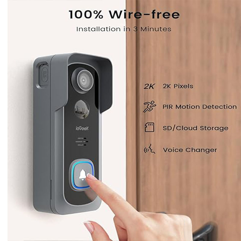 ieGeek 2K Doorbell กล้องไร้สาย - Smart Doorbell Wired บทวิจารณ์และราคา