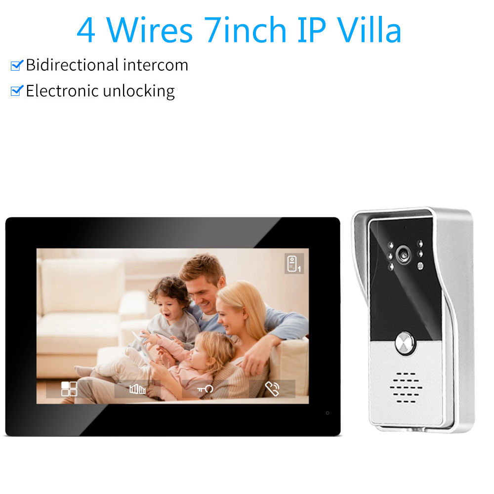 7 นิ้วสีระบบอินเตอร์คอมแบบมีสา - Smart Doorbell Wired บทวิจารณ์และราคา